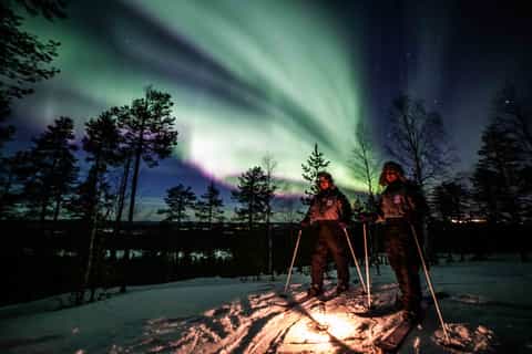 Rovaniemi: Northern Lights Ski Adventure