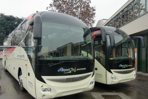 Bustransfer vliegveld Malpensa en Centraal Station Milaan