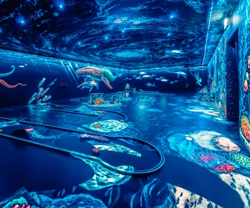 3D Glow-in-the-Dark Blacklight Mini Golf Experience