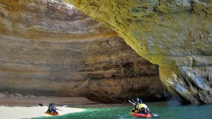 portimão kayak tour of benagil caves