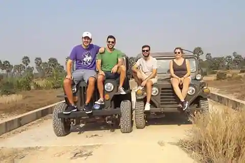 Siem Reap: Passeio de jipe pelo campo 3 horas