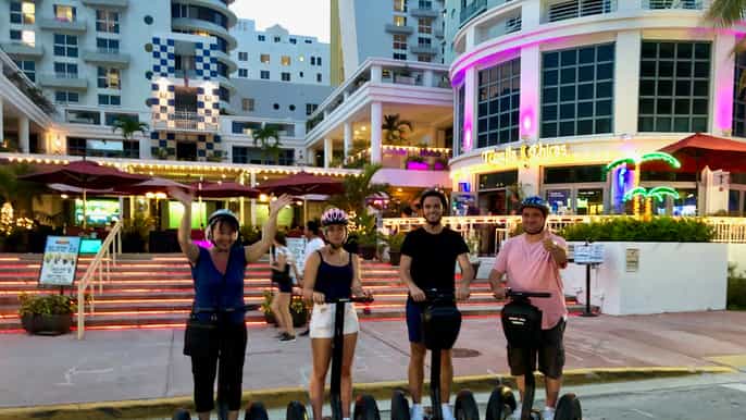miami tour panoramico in segway notturno di south beach