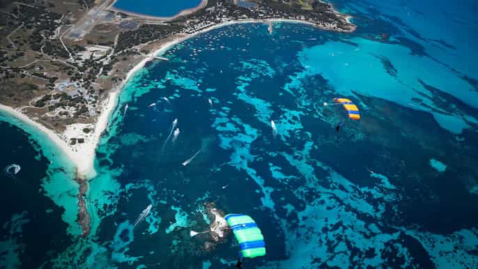 perth rottnest island skydive and ferry package
