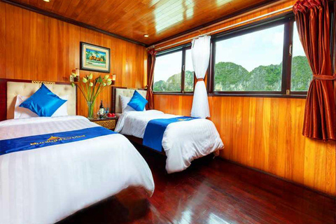 Overnight at Ha Long Bay cruise 2D1N 5 stars CruiseHalong Bay 2D1N with 4 star cruise