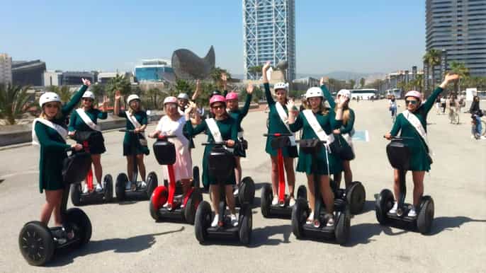 barcelona bachelorette party segway tour