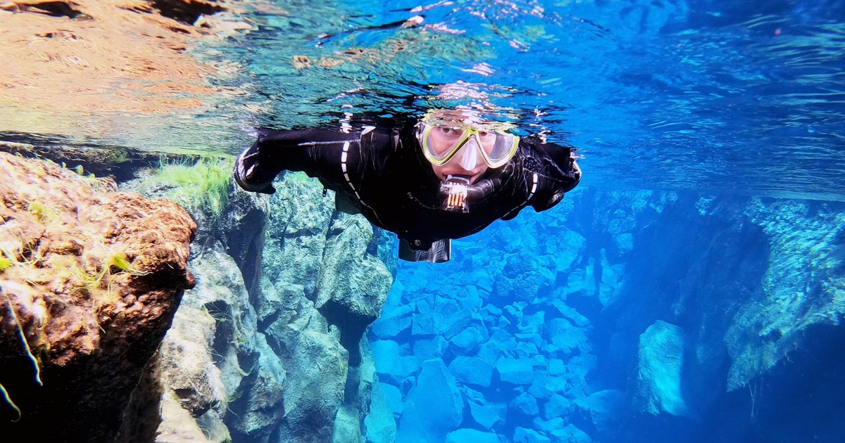 From Reykjavik Silfra Snorkeling with Underwater Photos GetYourGuide