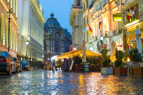 Bucarest: visite en soirée de deux heures en voiture