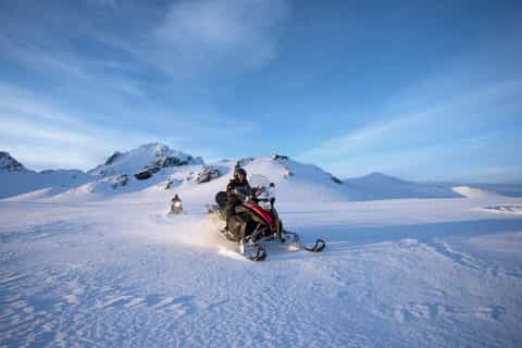 From Reykjavik: Golden Circle and Glacier Snowmobiling