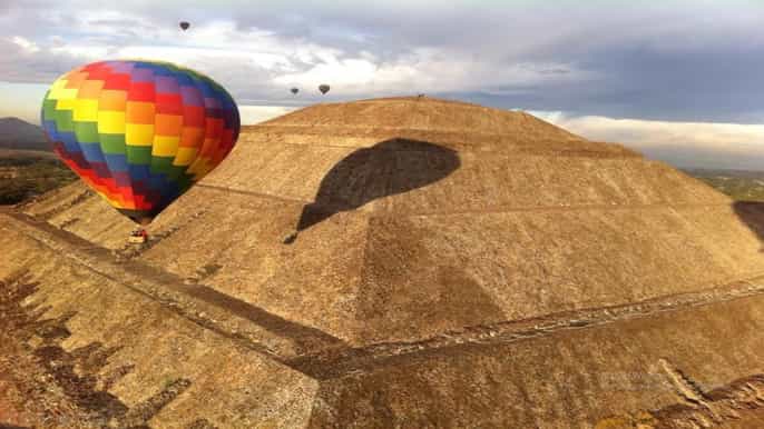 from mexico city balloon ride over teotihuacan day tour
