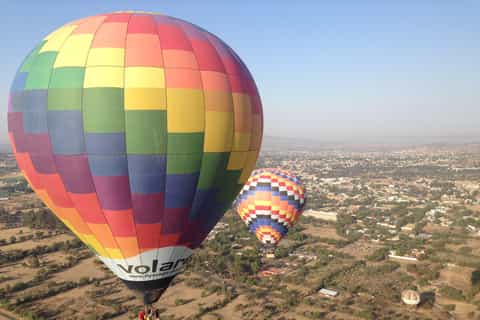 Hot-Air Balloon Flight over the Teotihuacan Pyramids
