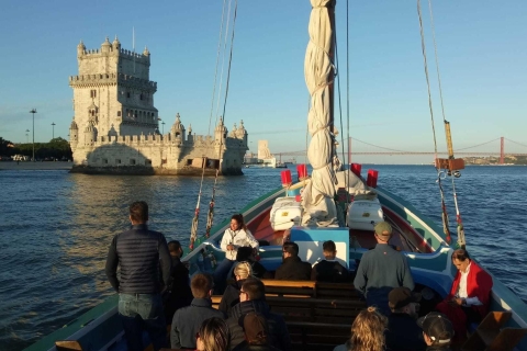 Lisbon: River Tagus Sightseeing Cruise in Traditional Vessel Lisbon: River Tagus Guided Sightseeing Cruise