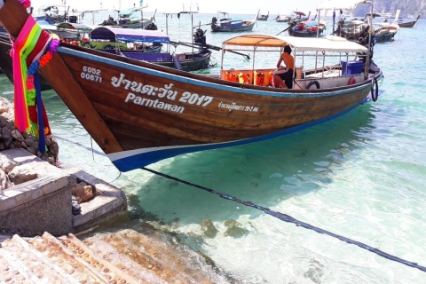 Depui Phi Phi : demi-journée en bateau longtail privé