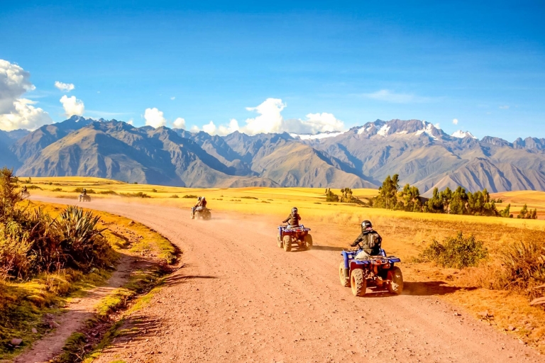From Cusco: Moray and Salt Mines Quad Bike Tour Shared Ride: Driver + Passenger on ATV Quad Bike at 6:30AM