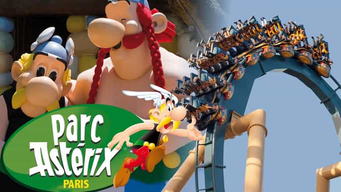 de paris ingresso de 1 dia e traslado para o parque asterix