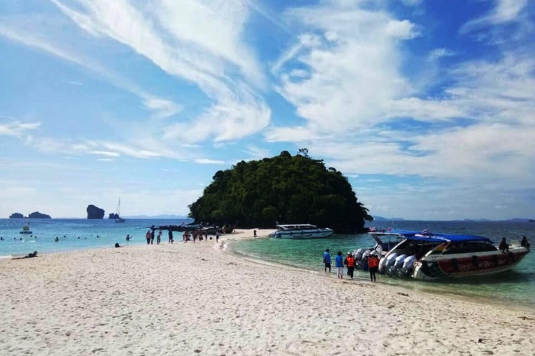 Krabi: privétour van een hele dag door 4 eilanden per longtailboot