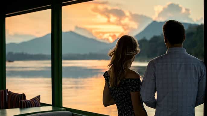 mekong river 2hour luxury sunset cruise with canapés