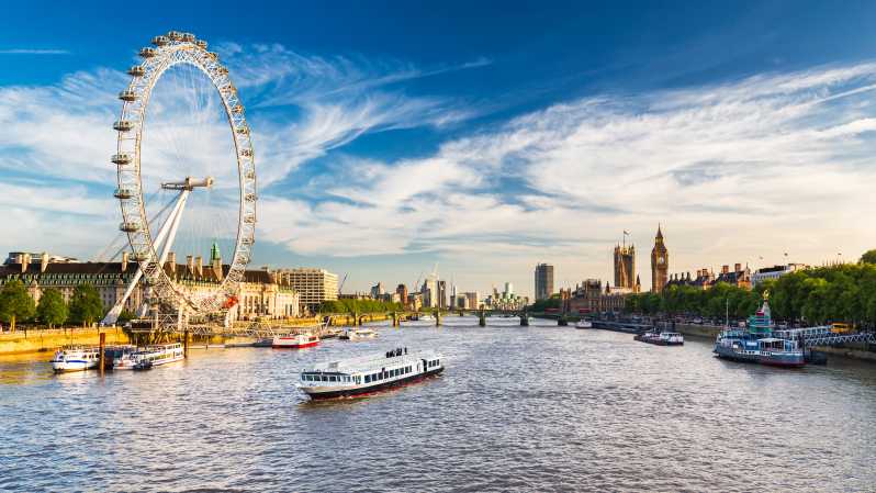 Londres em excursão de um dia com cruzeiro no rio