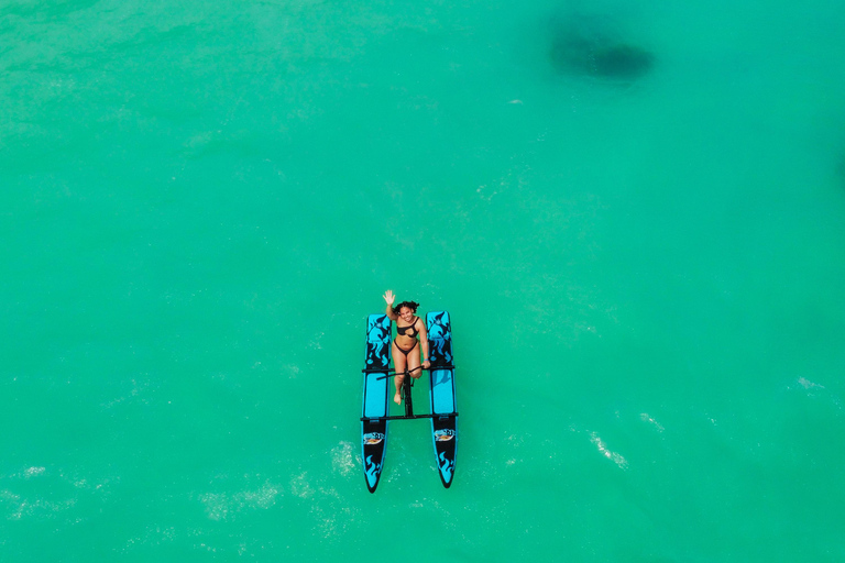 Falmouth: Luxury Water Bike Ride with Drone Photoshoot