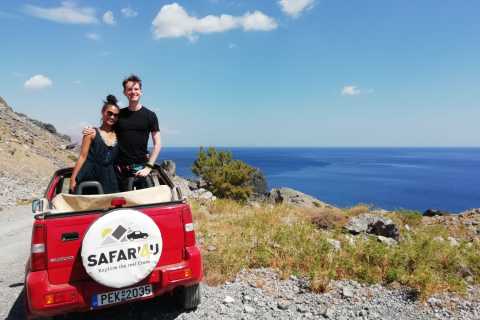 Rethymno: Open-Top Jeep Nature Safari with Lunch