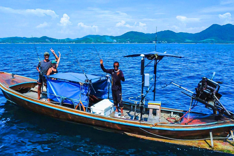 Ko Lanta: Passeio exclusivo de pesca em um barco de cauda longa particularAventura de pesca particular de dia inteiro