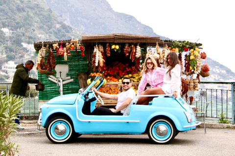 Amalfi Coast: Fiat 500 Jolly Tour with Lemon Grove Visit Sunset - No Lemon Grove