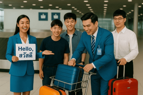 Bangkok: Airport Priority Lane & Optional Transfer POI/Class Arrival Suvarnabhumi Bangkok Airport Priority Lane + Buggy