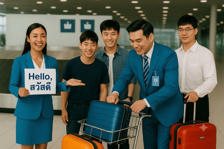 Bangkok: Airport Priority Lane & Optional Transfer POI/Class Arrival Suvarnabhumi Bangkok Airport Priority Lane + Buggy