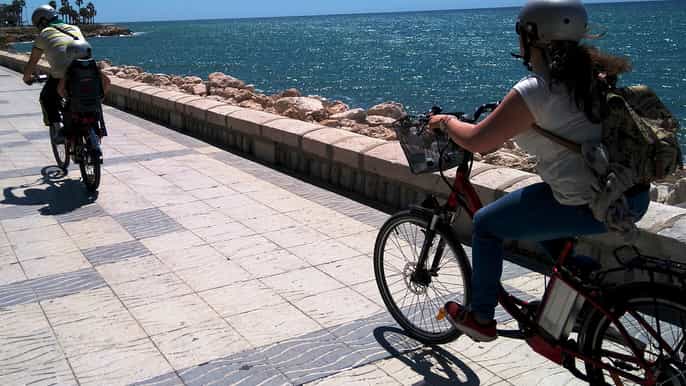 málaga full day guided tour with free time by electric bike