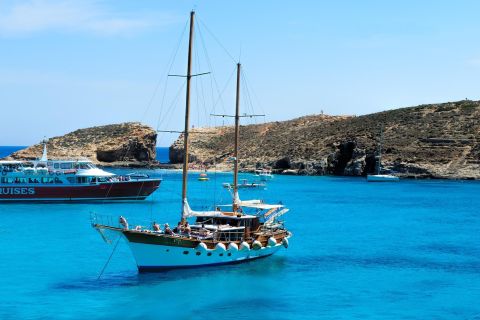 Malta, Gozo e Comino: escursione in barca a vela alle 3 isole