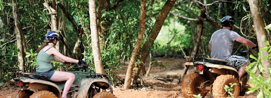 Phuket : Excursion en quad dans la jungle de la mangrove et sur la plage cachée