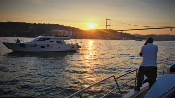 bosphorus sunset cruise on a luxurious yacht