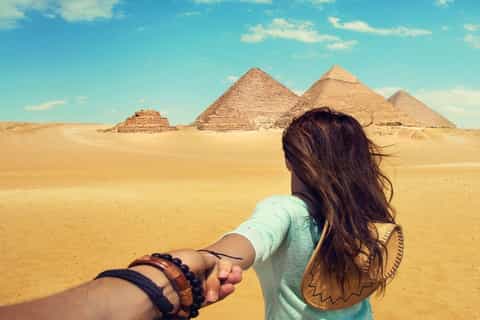 The Grand Egyptian Museum and Giza Pyramids with Transfer