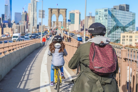 New York: fietsverhuur Brooklyn Bridge bij Unlimited BikingFietsverhuur voor 1 uur