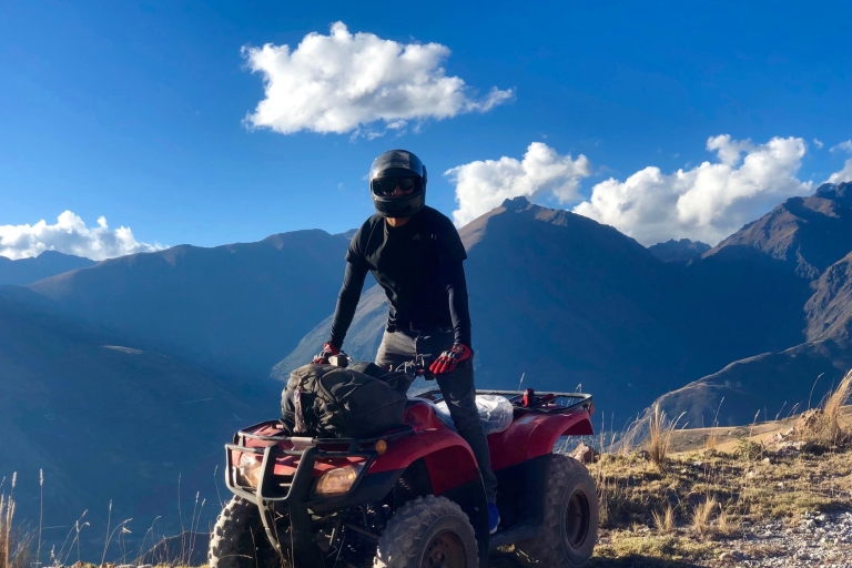 From Cusco: Moray and Salt Mines Quad Bike Tour Shared Ride: Driver + Passenger on ATV Quad Bike at 6:30AM