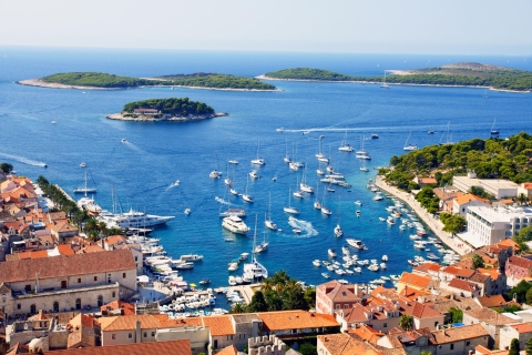 Desde Split: Tour de día completo de Blue Lagoon, Hvar y TrogirDesde Split: tour de día completo a la laguna azul, Hvar y Trogir