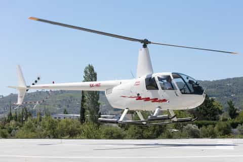 Santorini: 30 Minute Private Helicopter Flight