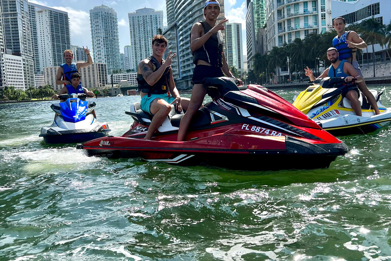 Miami: Aventura en moto acuática con paseo en barco de cortesía