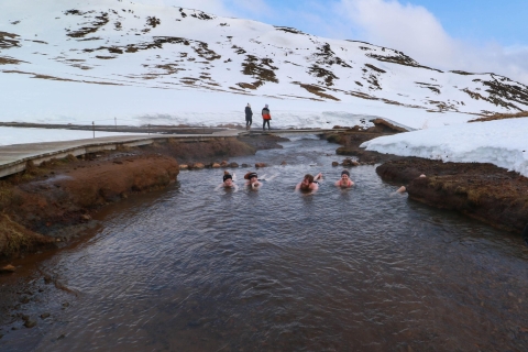 Randonnée privée à Reykjadalur et visite géothermique de la rivière chaudeRandonnée privée à Reykjadalur - Rivière chaude