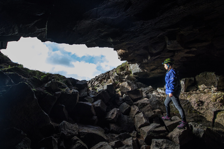 Leidarendi Cave: Lava Tunnel Caving from Reykjavik