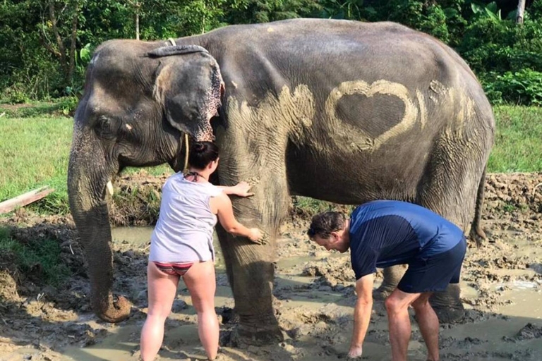 Krabi: combo de aventura en vehículo todoterreno y baño de elefantes