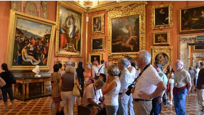 florence galerie palatina et visite de pitti