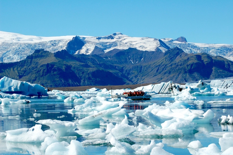 De Reykjavik: lagune glaciaire de Jökulsárlón et Diamond BeachVisite en anglais avec Jökulsárlón Boat Ride