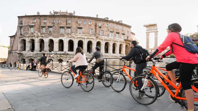 rome private fullday panoramic bike tour