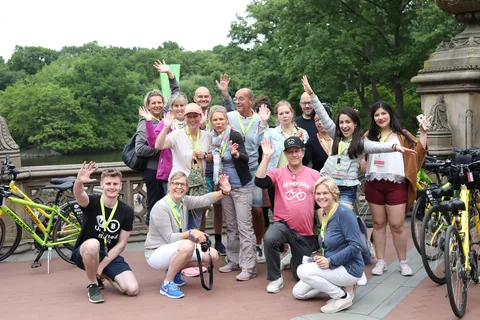NYC: Engelsk eller tysk cykeltur i Central Park og mulighed for eBike