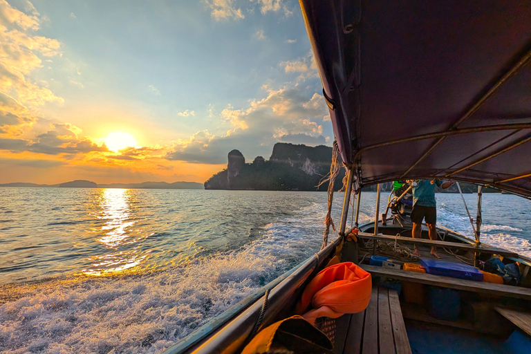 From Railay: Island Hopping Tour by Private Longtail Boat Option 2: Private Tour 4 Islands