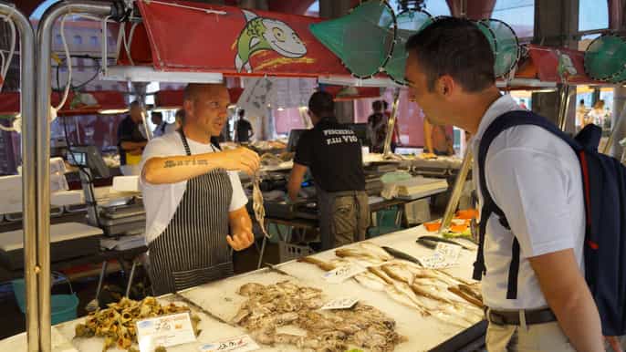 venice rialto fish market visit
