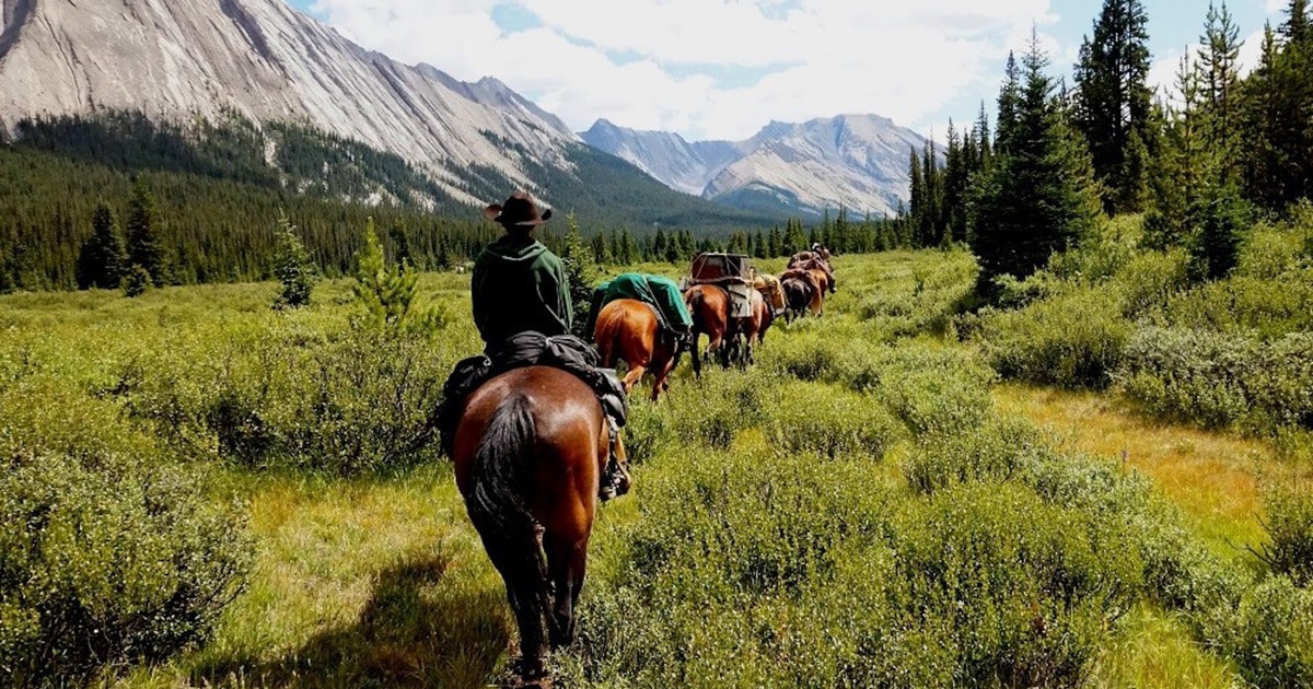 Canadian Rockies Combo: Helicopter Tour and Horseback Ride | GetYourGuide