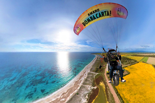 Fly in Sinis: Panoramic Tandem Paramotor Flight Experience