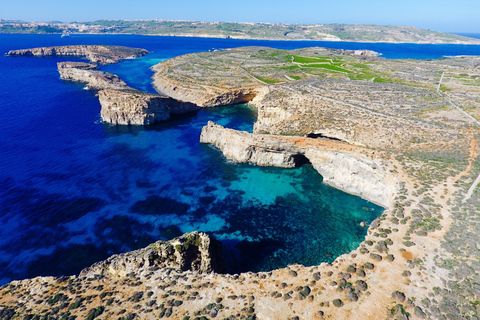 Gozo et Malte: Location de bateaux privés Comino Blue-LagoonMalte Location Bateau Privé Comino Blue-Lagoon