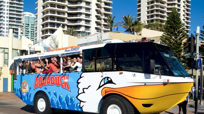 gold coast aquaduck city tour and river cruise